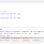 Constants in C Programming