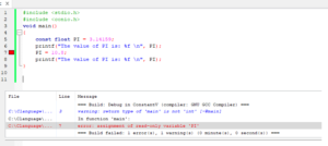 Constants in C Programming