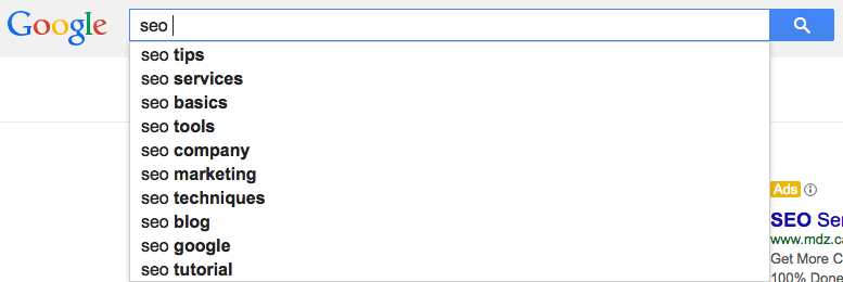 google-suggest-optimization