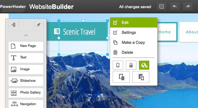 website builder theme